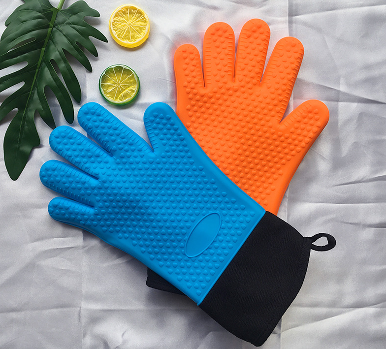 Title 9, Silicone Gloves Kitchen Baking Insulation Five ...