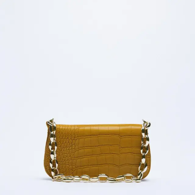 Mini One shoulder Carry Underarm Bag With Chain Brown - Shop at LoveMi