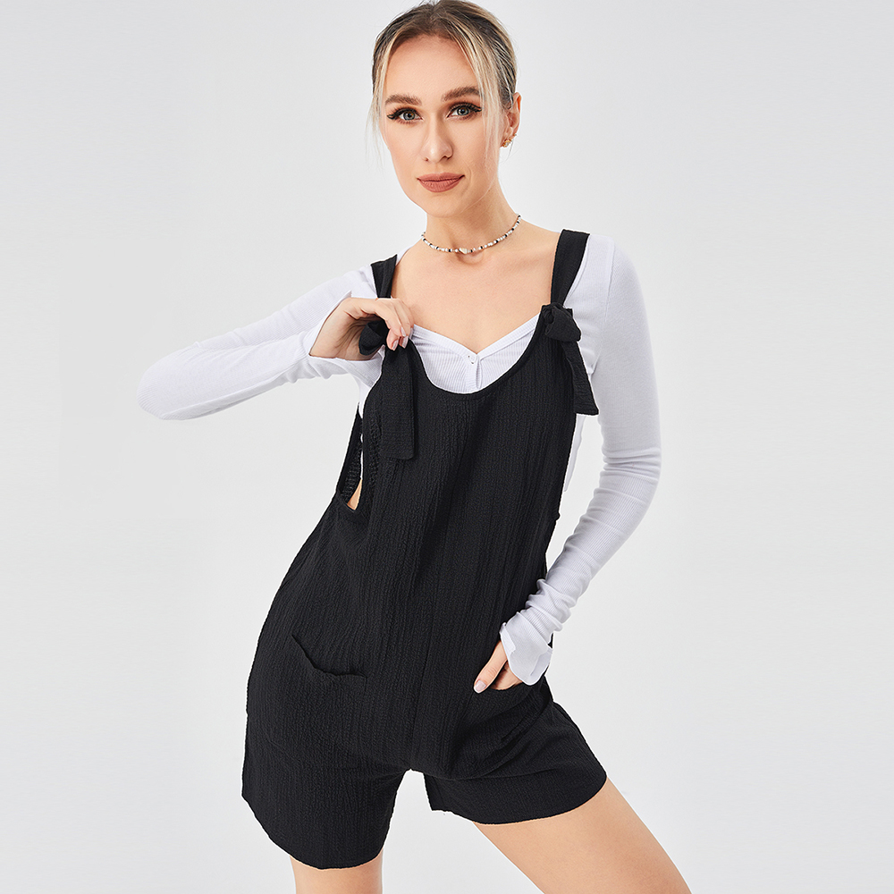 Casual Fashion Suspender Shorts Jumpsuit Strap Pants
