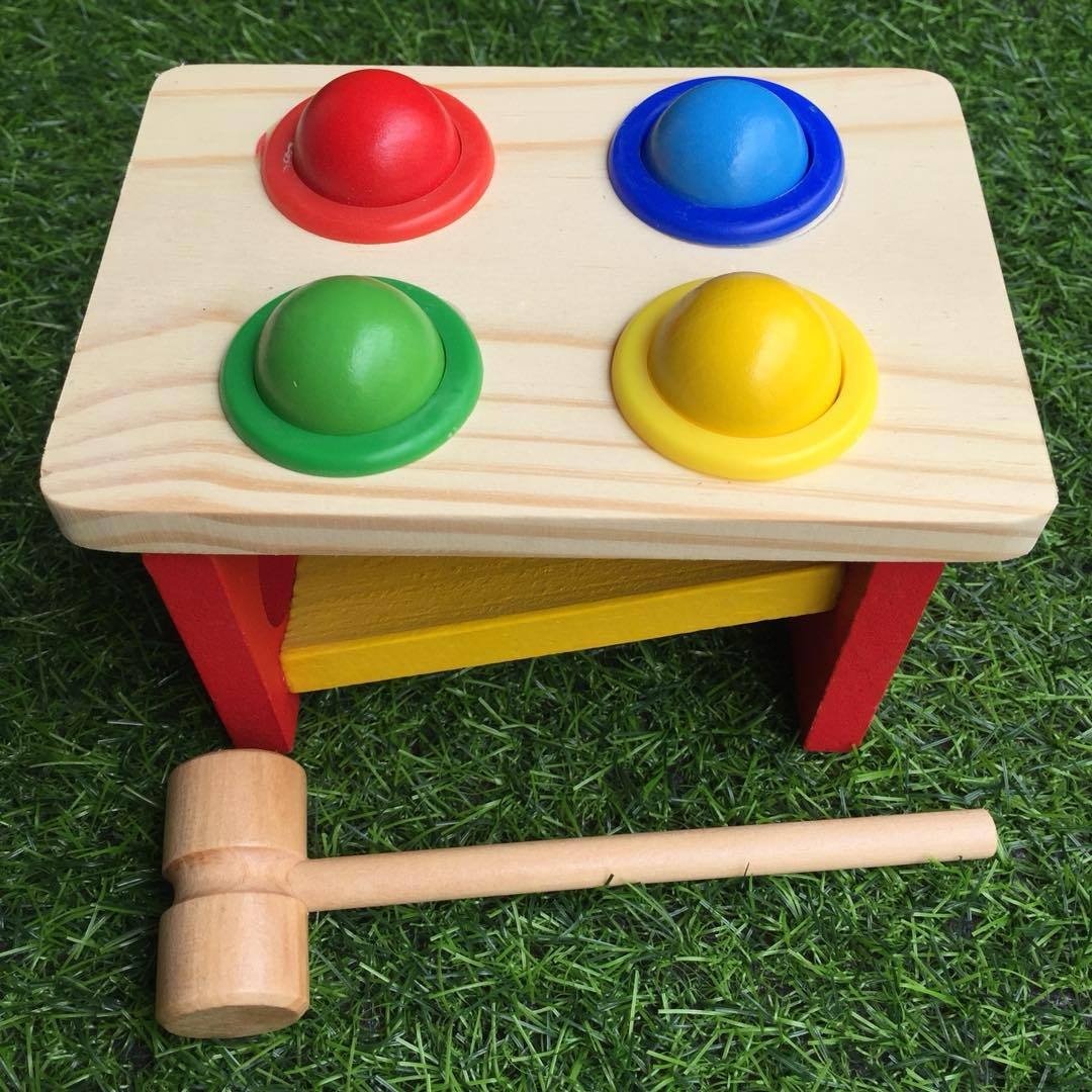 Title 16, Wooden Animal Knock The Ball Game Children