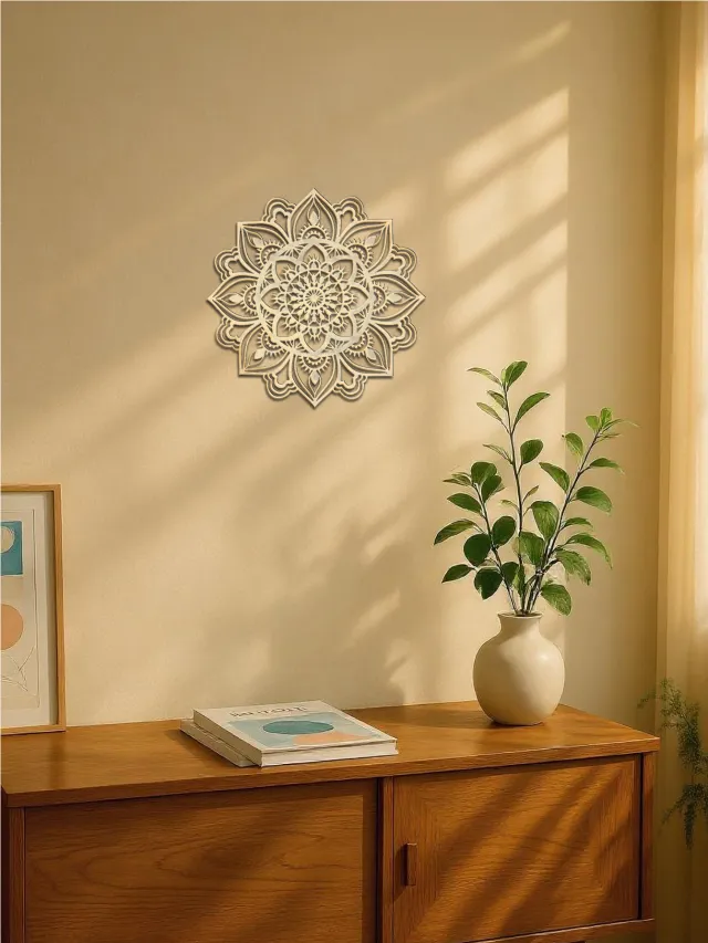 Hand Hammered Moroccan Metal Mandala Wall Art Bohemian Living Room Decor Look At The Picture - Shop at LoveMi