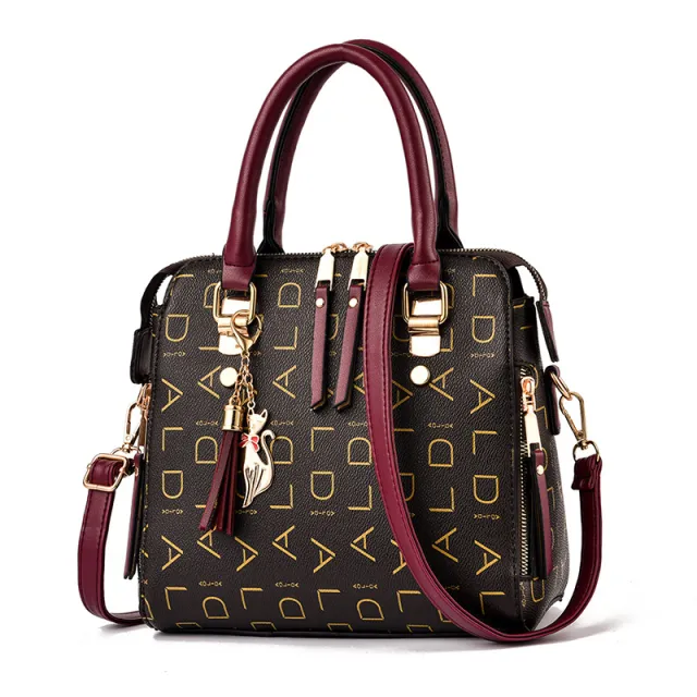 Handbag Charming Letters One Shoulder Messenger Bag Purple - Shop at LoveMi