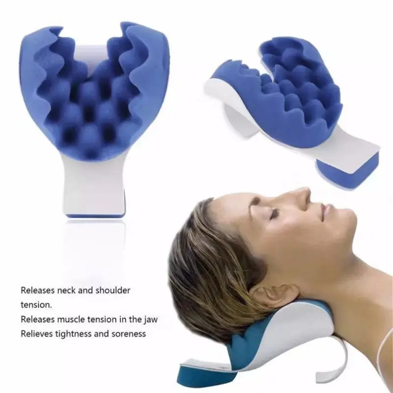 Support Pillow Blue Headrest Cushion Cervical Pillow – image 2