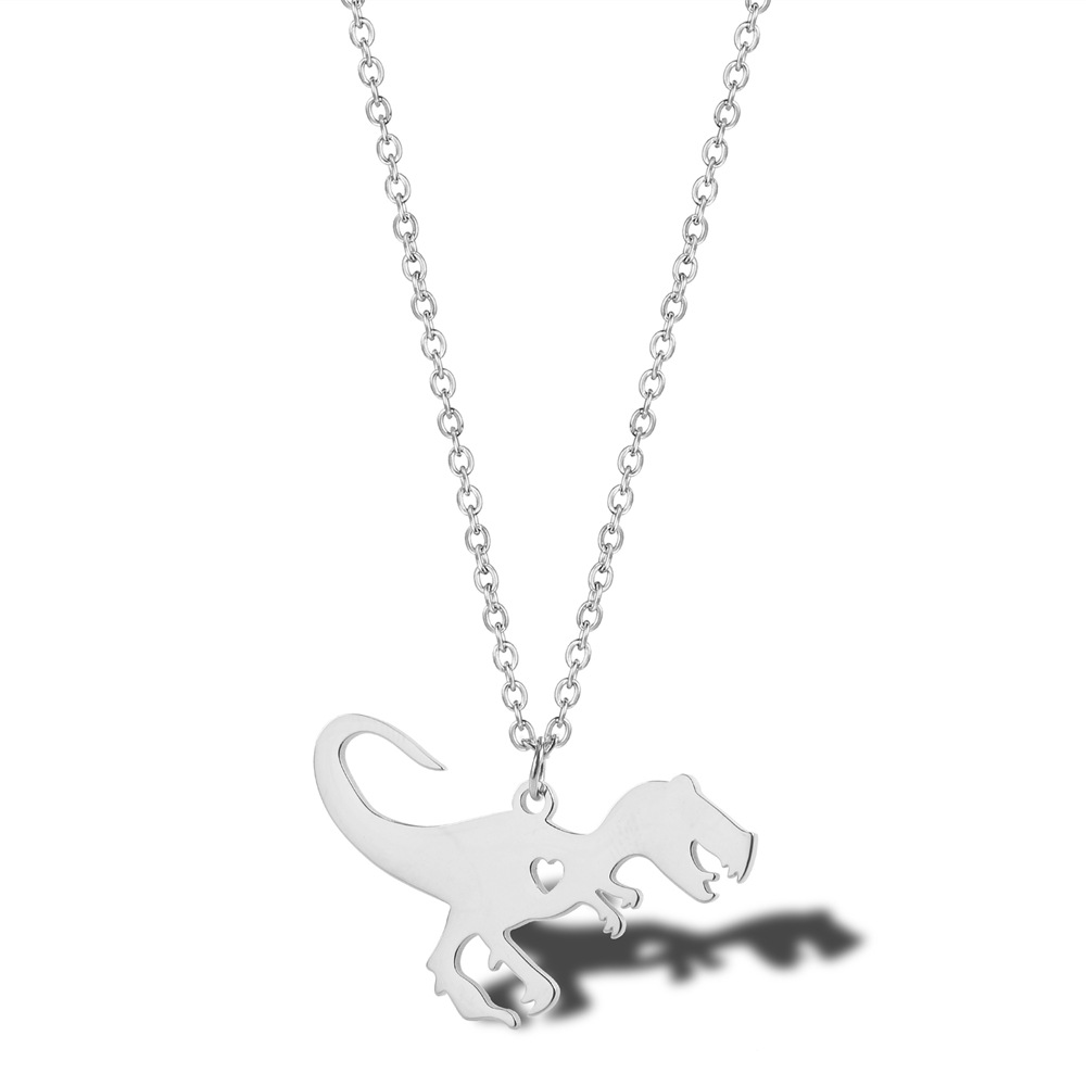 Dinosaur Necklace Titanium Steel Ladies Clavicle Chain