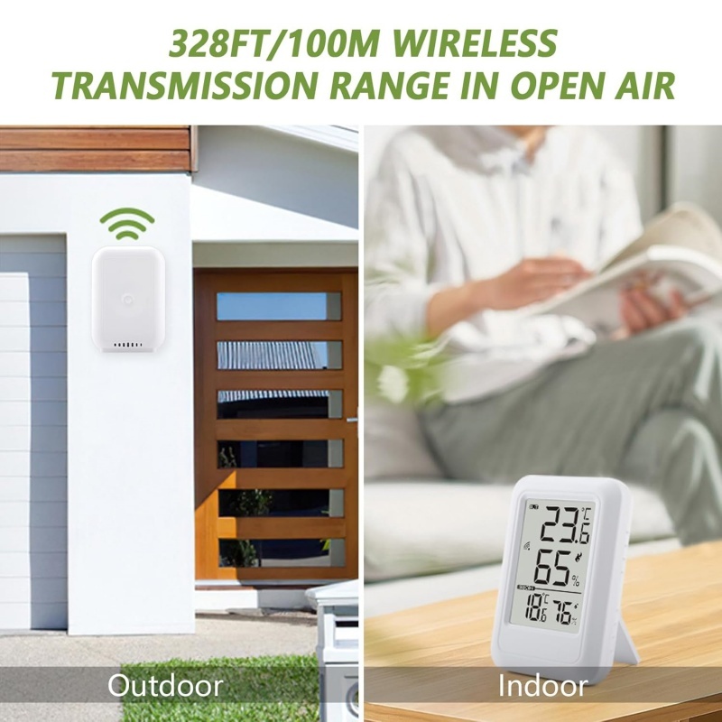 Hygrometer , LCD Screen Temperature Humidity Monitor Meter