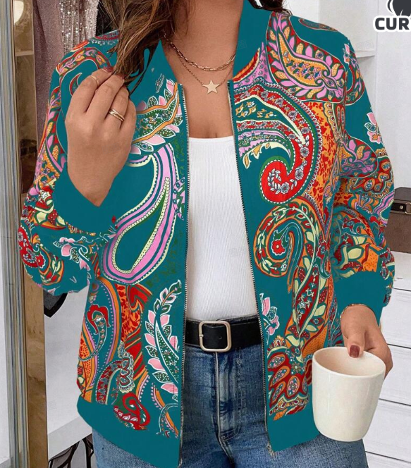 Minimally Casual Printed Women's Jacket