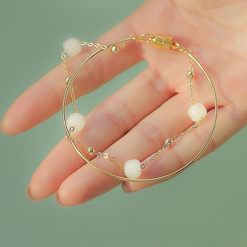 Women's Fashion Casual Geometric Bell Bracelet