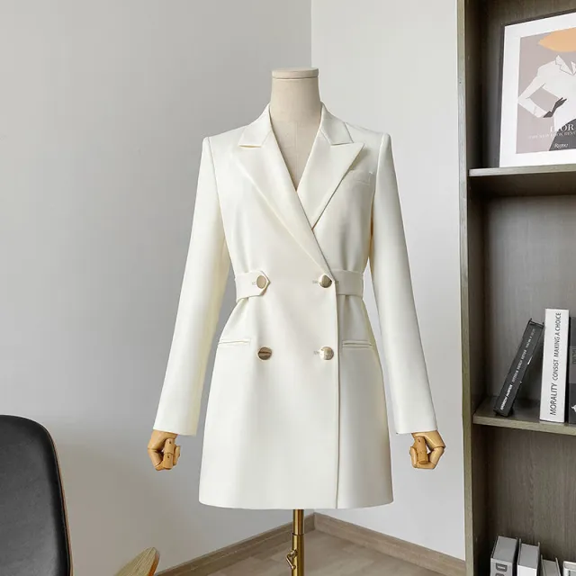 Women's Waist Slimming Small Suit Jacket White - Shop at LoveMi