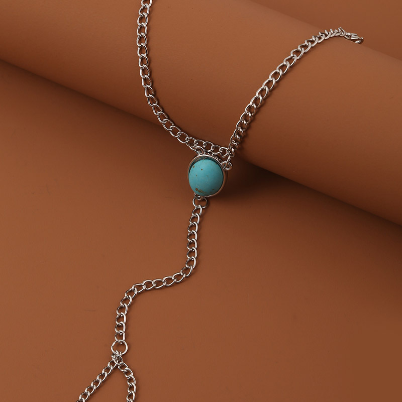 Title 3, Retro Simple Long Turquoise Bracelet Europe And...