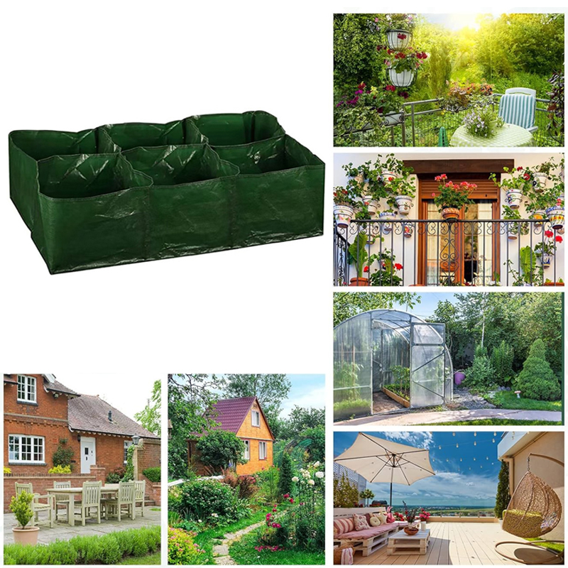 Heavy Duty Fabric Raised Bed Garden Flower Grow Bag For Vegetables Flowers Fruit — image 4