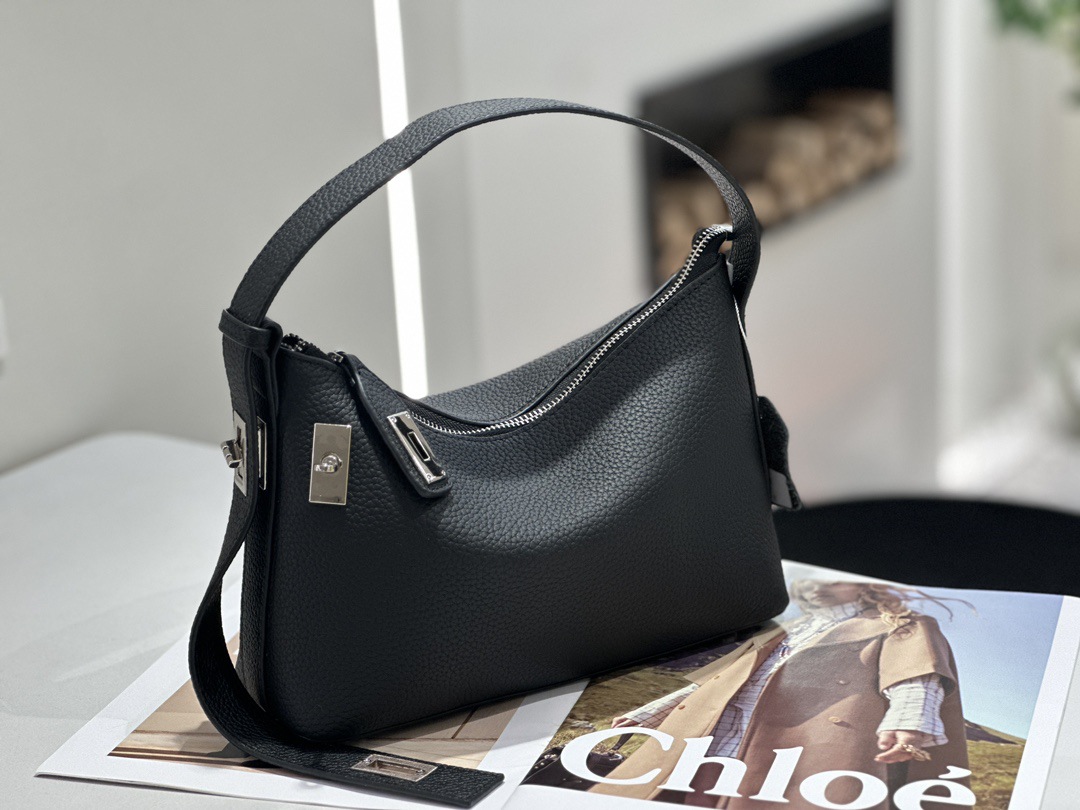 Sac sous les bras en cuir de vache de première couche – Image 7