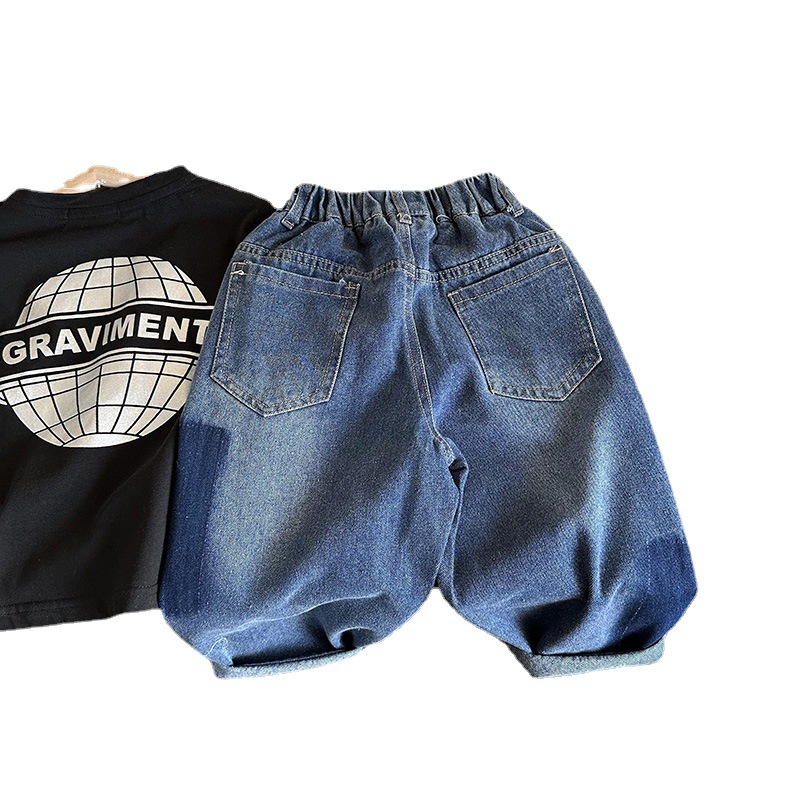 Fashionable Boys' Spring And Autumn Torn Jeans