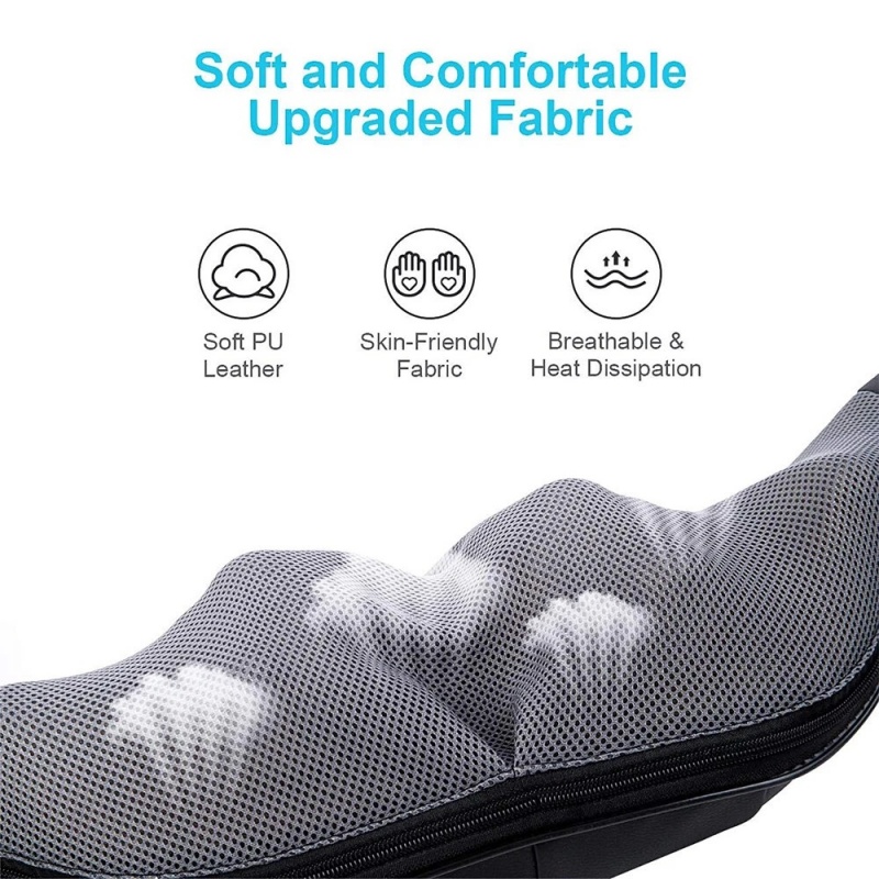 Electric Neck & Shoulder Massage Shawl Heated 8-Heads Back Pounding Massager