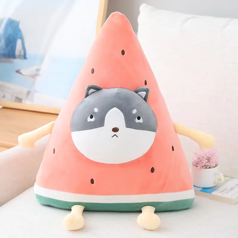 Fruit Pillow Watermelon Transformed Into Shiba Inu Doll Doll Cute Sofa Cushion