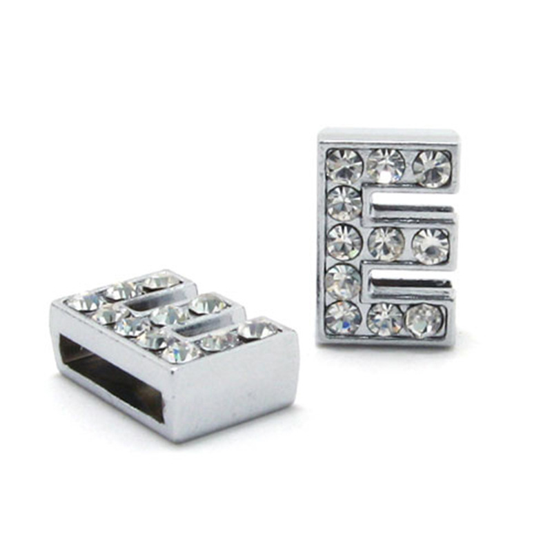 DIY Letter Bracelet 10mm Rhinestone Letter Beads - Shop at LoveMi