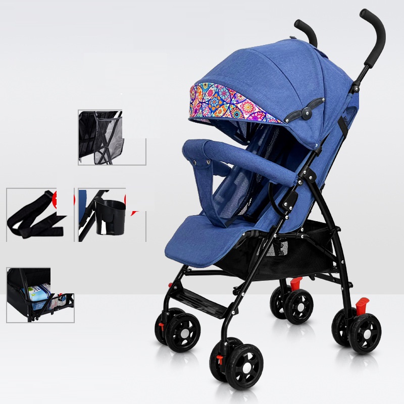 Sit And Lie Down Baby Portable Folding Simple Trolley — foto 20