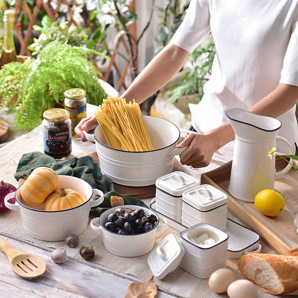 Seasoning Jar Set Nordic Ceramic Household Salt Shaker