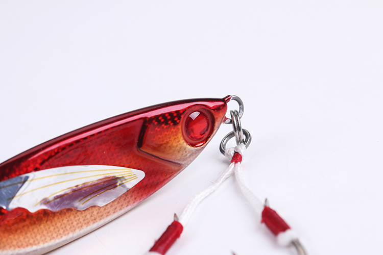 Laser Luminous Double Hook Slow Shake Iron Plate Bait Lead Fish