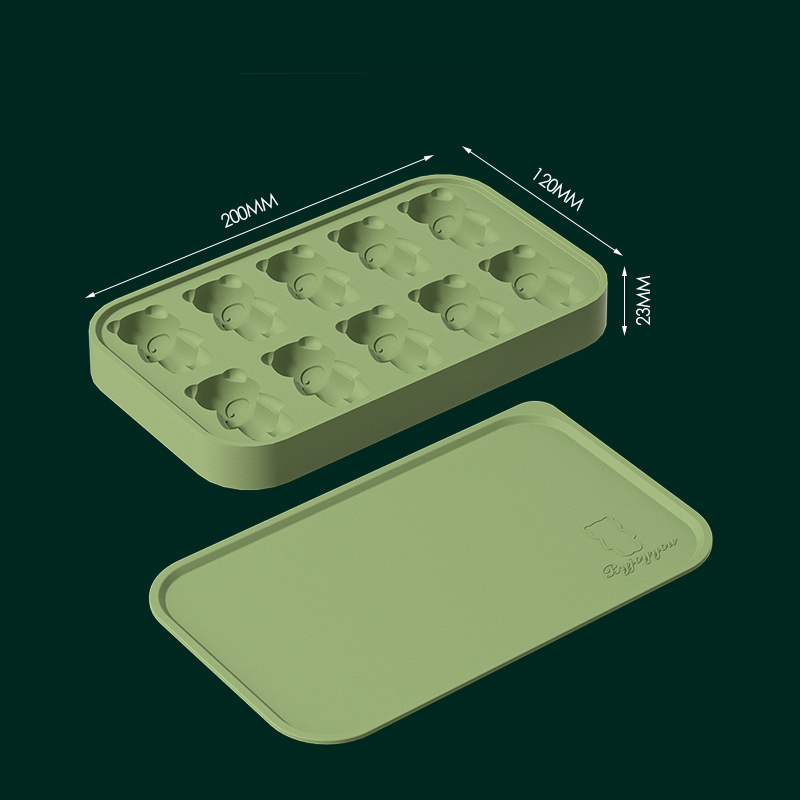 Title 10, Bear Ice Cube Food Grade Silicone Press Ice Cube