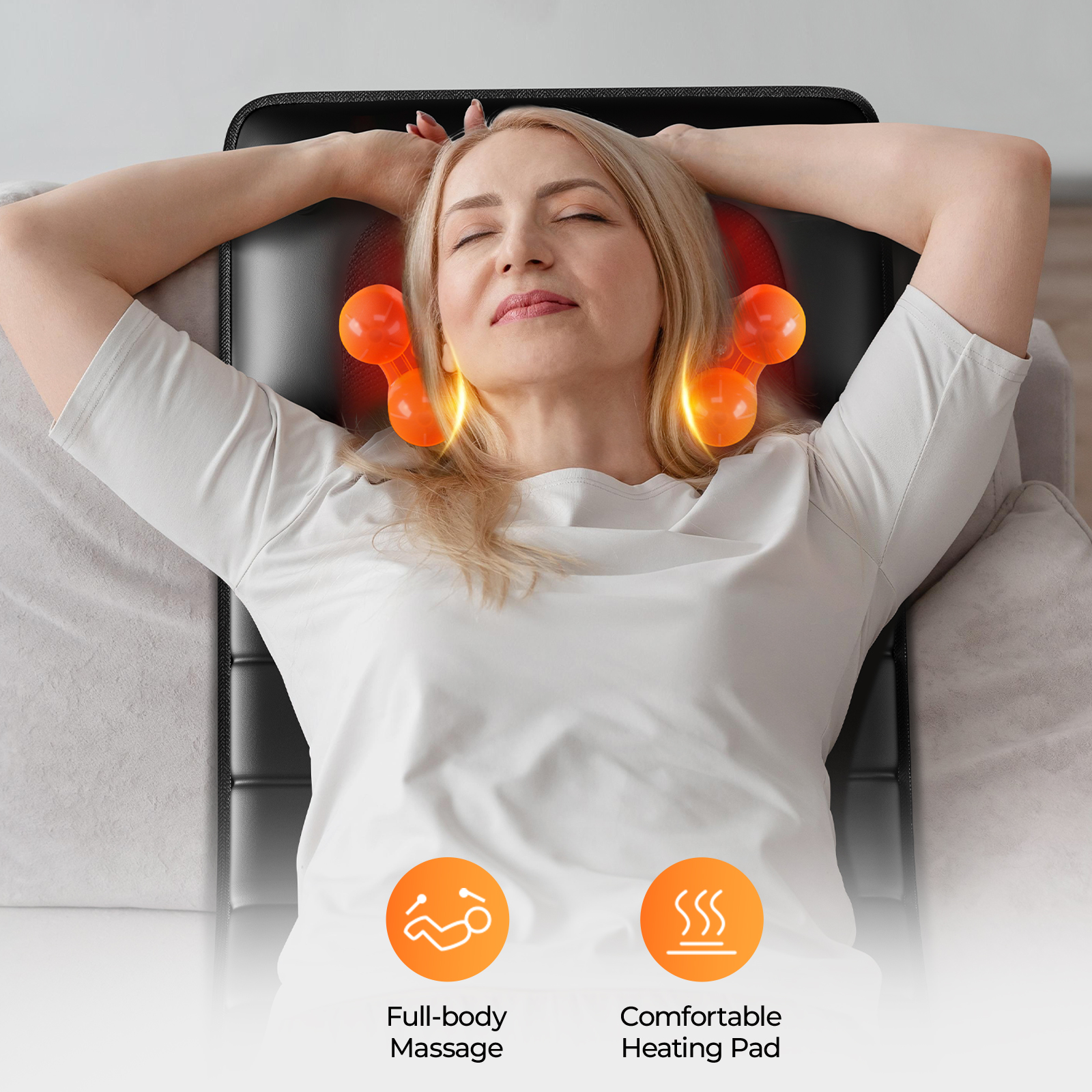 Amazon Restricted Product  Multi Function Massage Cushion  3  In 1 Smart Massager For Feet Neck Full Body  With Heating & Multi Level Adjustment