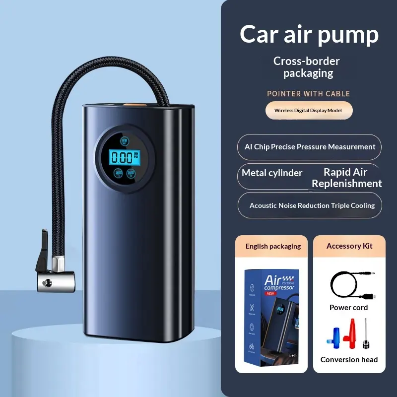 Car Handheld Inflator, Portable, Digital Display