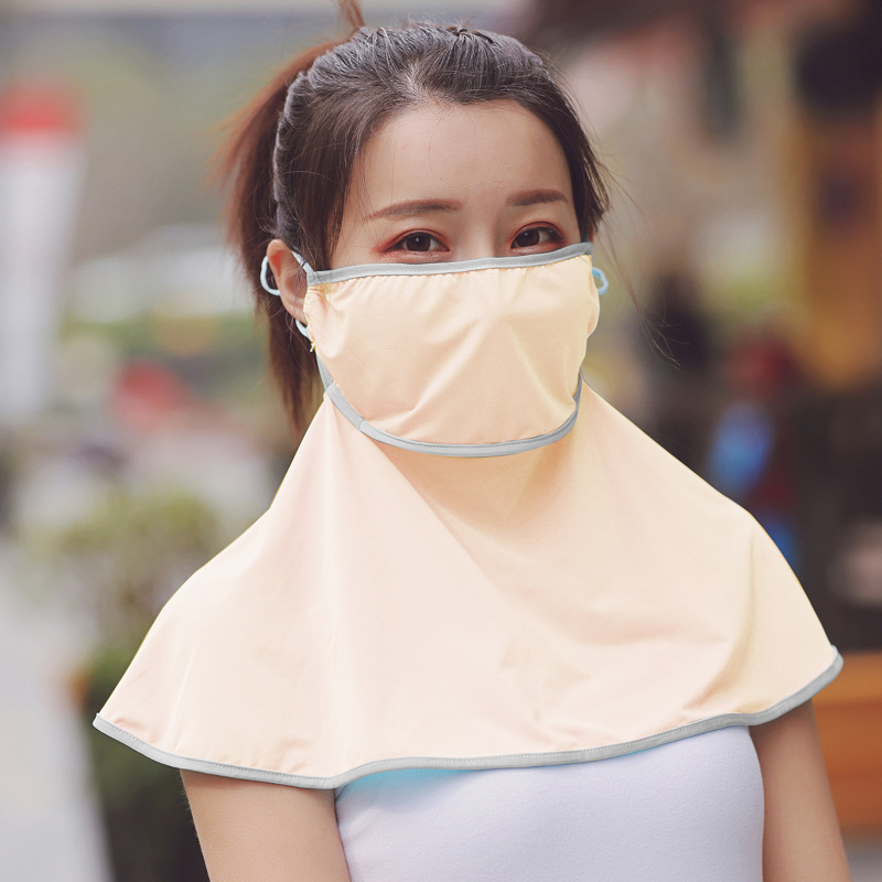 Title 1, Sunscreen ice silk drinking mask women