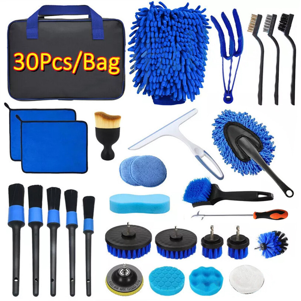 40PCS Car Detailing Brush Set Soft Brush Interior Wheel Valet Pro Cleaning Kit 2