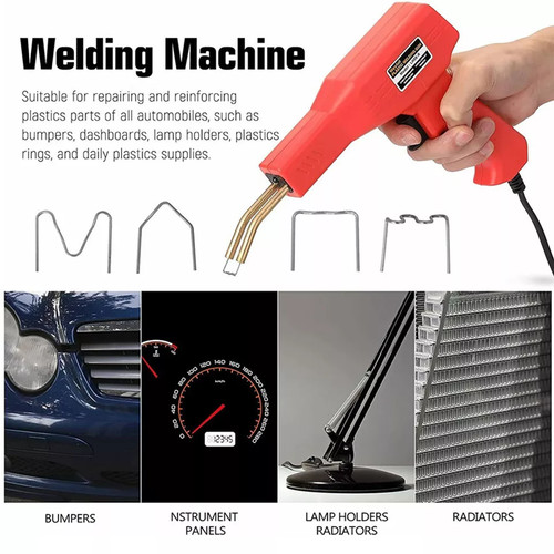 Stapler Car Bumper Fender Welding Welder Gun Plastic Kit Repair With Staples — image 9