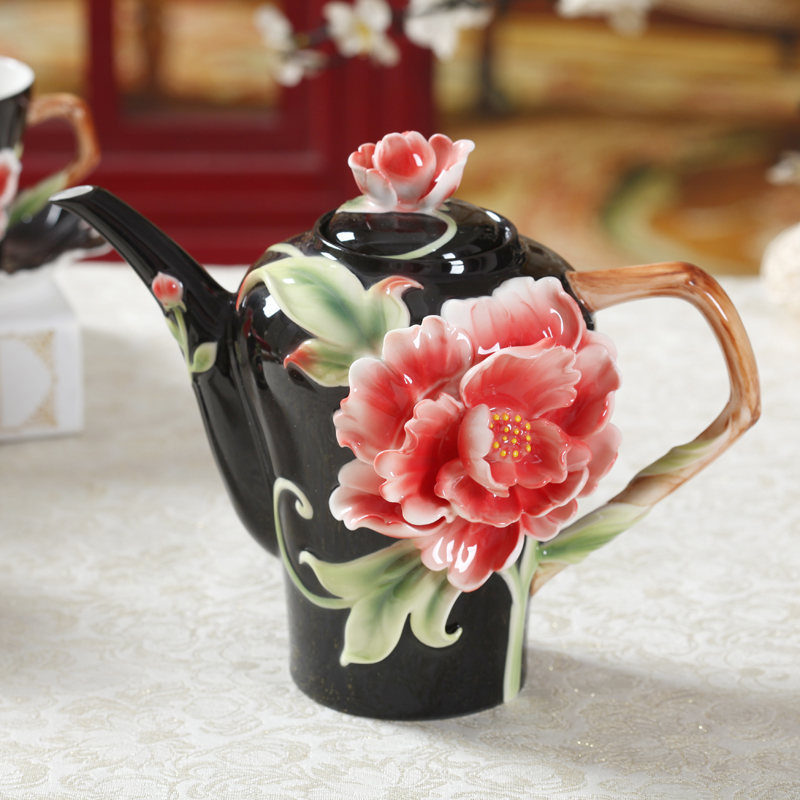 Peony pot black