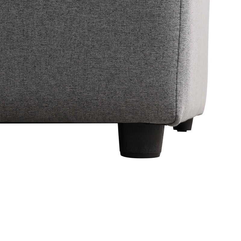 Pickup Only--Deep Grey Sackcloth Living Room Sofabed