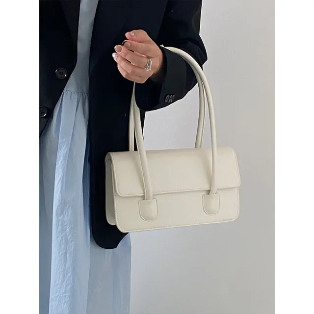 Women's Fashion Oil Wax Leather Postman High quality Single Shoulder Bag White - Shop at LoveMi