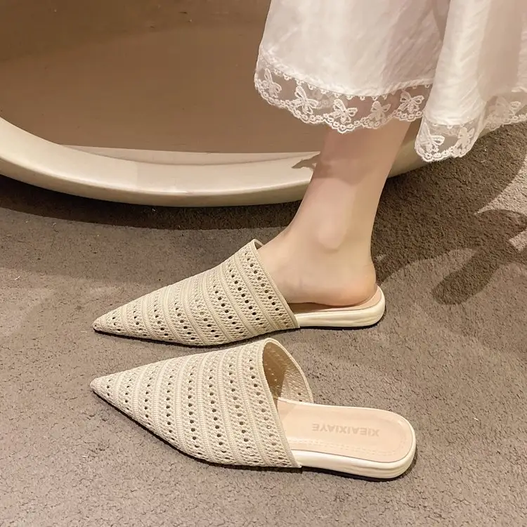 Women's Closed Toe Low Heel Outdoor Slide