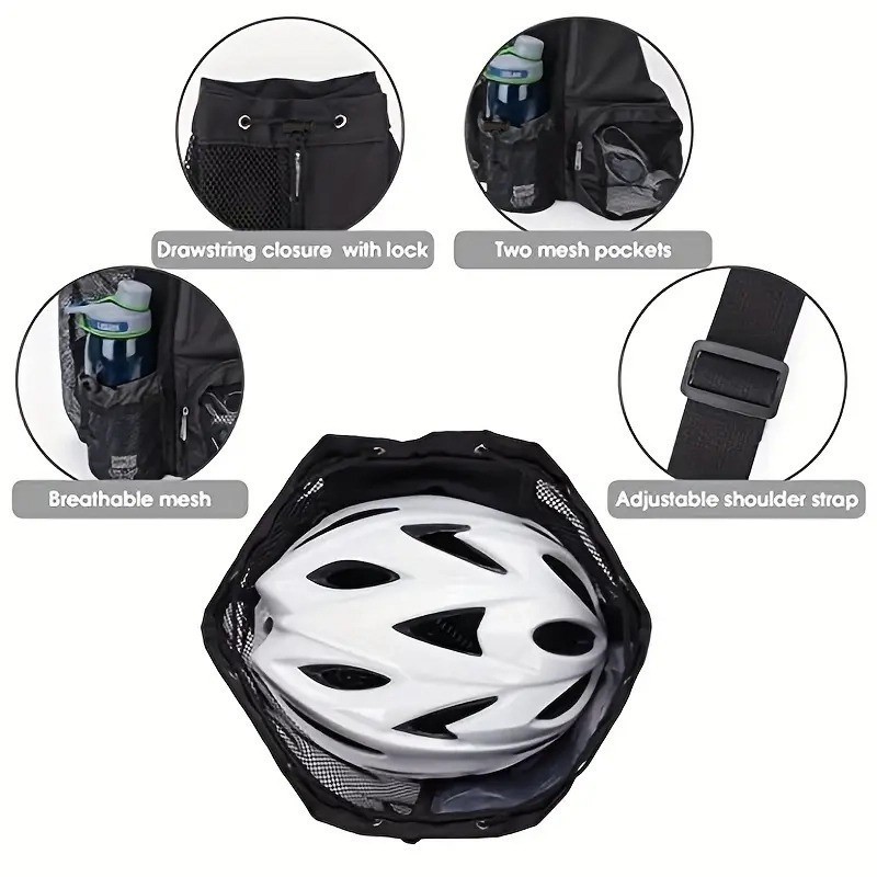 Swimming Bag Ventilated Mesh Backpack Tote WWet Dry Pockets Pool Gym Sports.