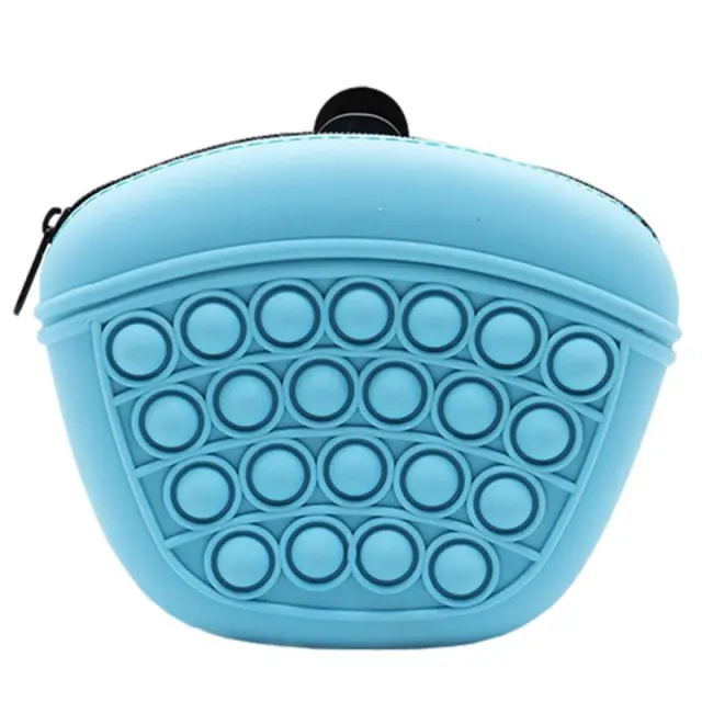 Bag Silicone Feed Dogs Treat Pouch Pet Training Bag Bundle Pocket Waist Pack Pet Portable Dog Training Waist Bag Treat Snack Bait Dogs Soft Washabl... Blue - Shop at LoveMi