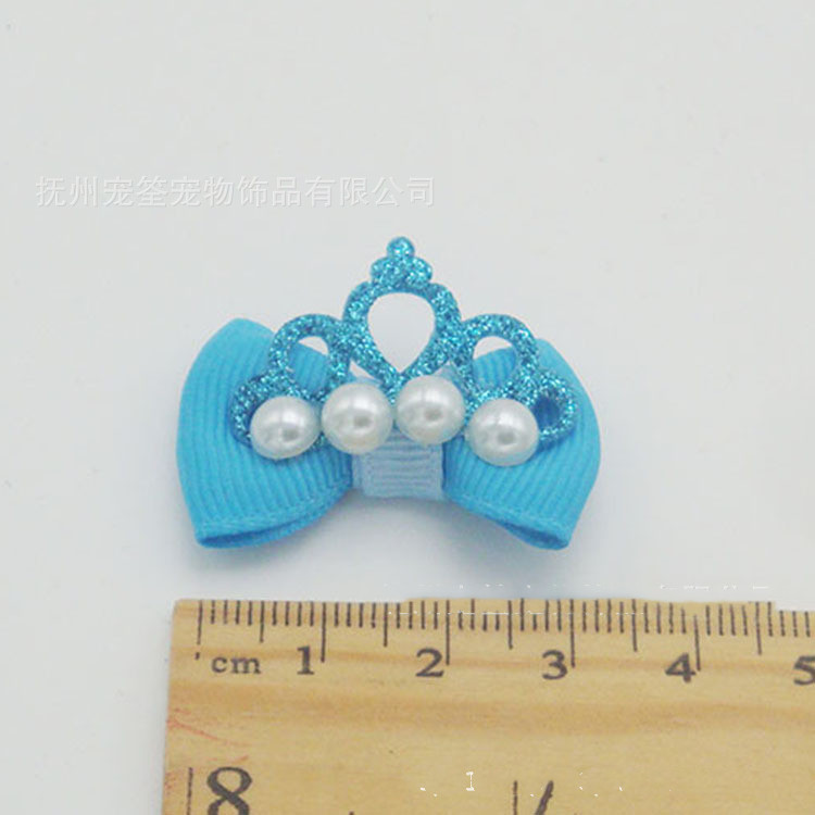 Pet Supplies Head Flower Head Elastic Bow Hair Accessories