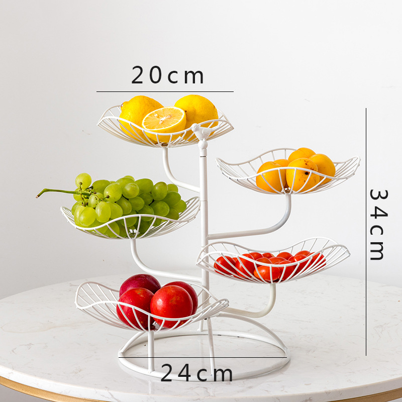 Title 5, Multi-layer fruit tray living room household ac...