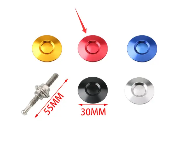 30mm Modified Racing Car Cover Lock Button Type Mini Cover Lock Engine Cover Lock Small Engine Cover Lock