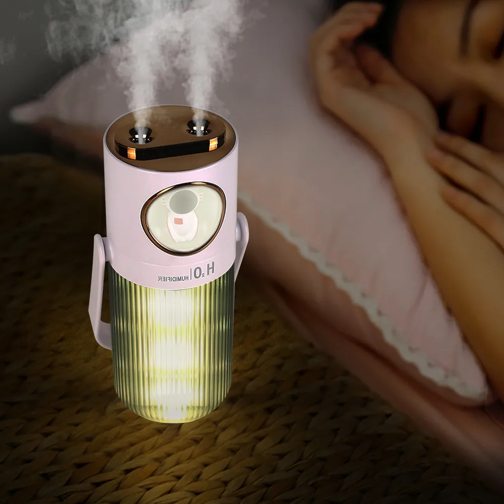 HOMEFISH 300ml Humidifier 2000mah Battery Operation Air for Bedroom