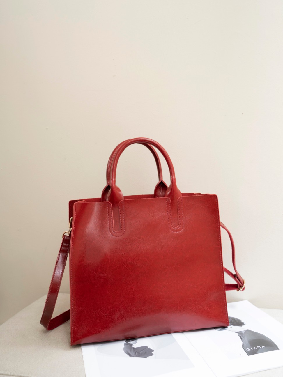 Sac pour femme en cuir véritable, déplacements transfrontaliers – Image 6