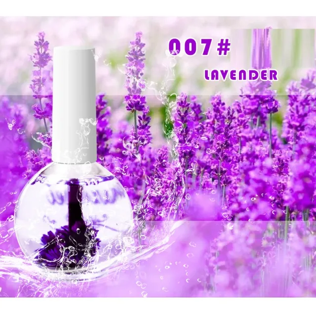 Nail Beauty Dried Flowers Nutrition Nail Treatment Oil Anti agnail Nail Edge Moisturizing Nail Base Coat Natural Dried Flower Nutrient Solution 0... 007 Lavender - Shop at LoveMi