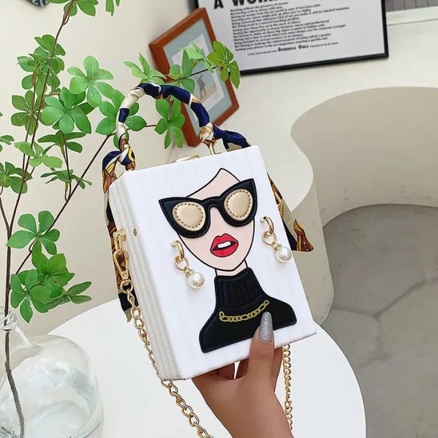 Vintage Shoulder Bag Personality Niche Messenger White - Shop at LoveMi
