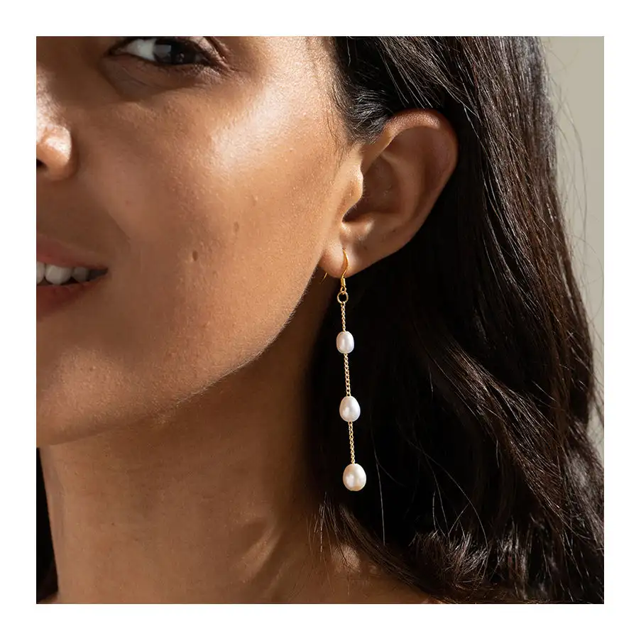 Freshwater Pearl Female Trendy Earrings