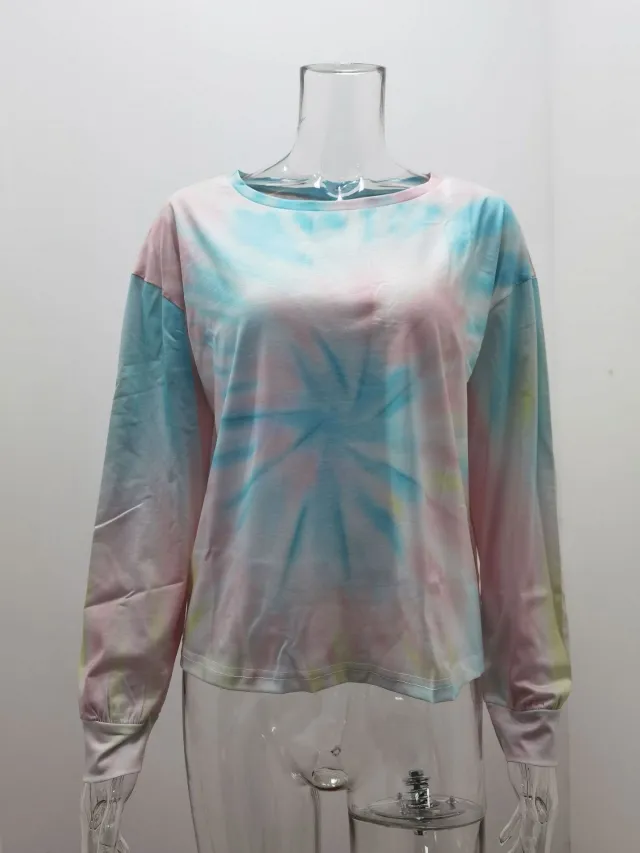 Women's Round Neck Sweater Fall And Winter T shirt Loose Plus Size Top Pink - Shop at LoveMi