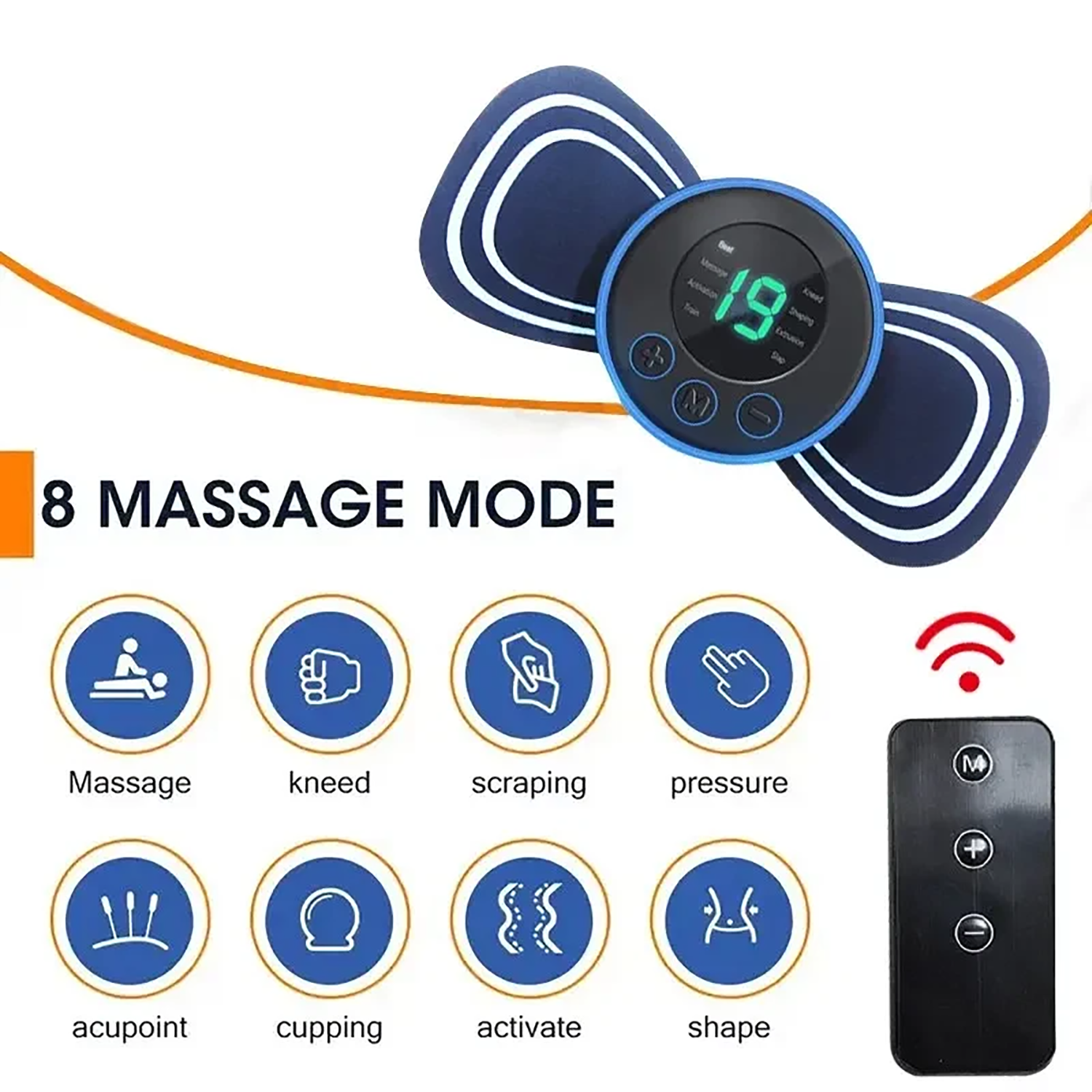 Electric EMS Mini Cervical Neck Massager Cordless Portable USB Rechargeable — image 4