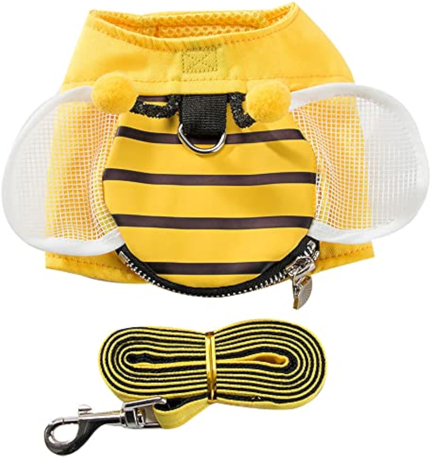 ชุดสายรัดตัวแมวพร้อมสายจูงและสายคล้อง Bee สุดเก๋ สำหรับพาสัตว์เลี้ยงเดินเล่นอย่างมีสไตล์