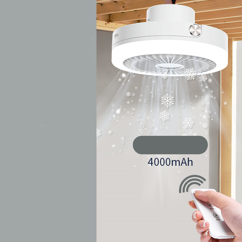 Outdoor Camping Remote Control Small Fan With Light