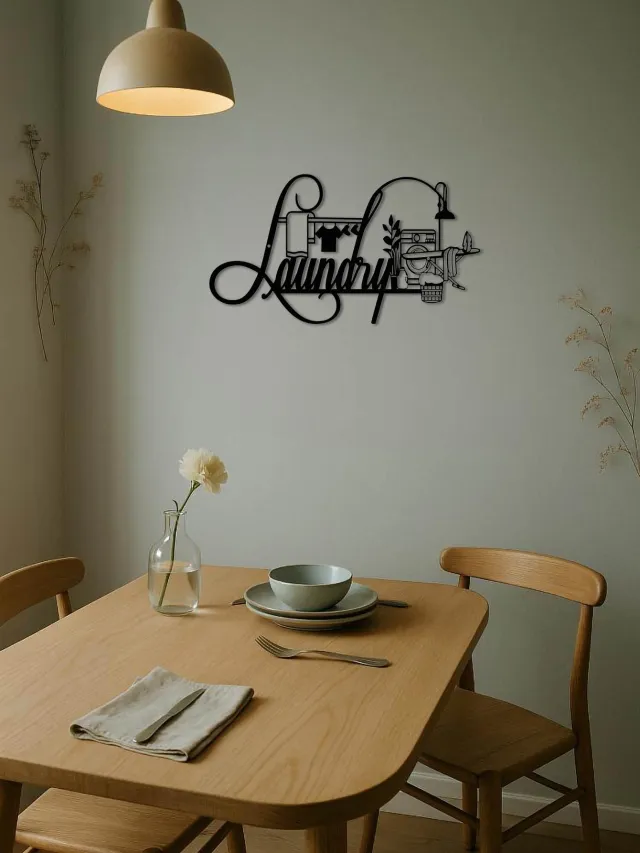 Laundry Room Metal Wall Decor Enchanting Rustic Farmhouse Sign With Look At The Picture - Shop at LoveMi