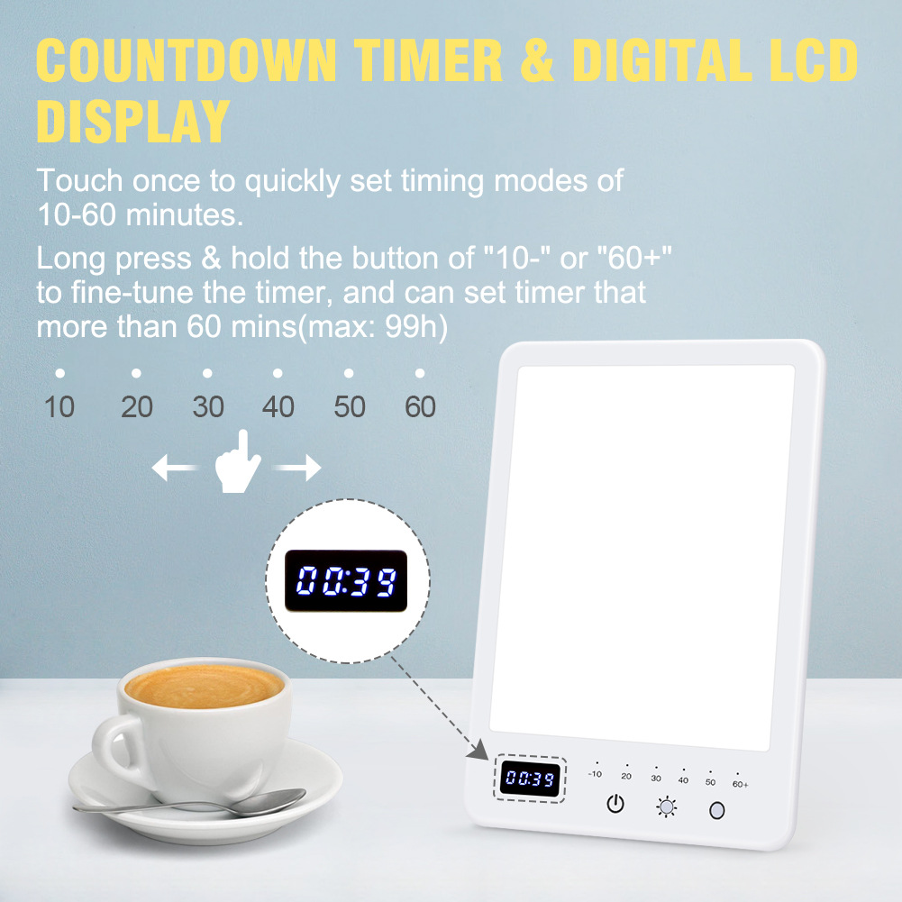 Mood Disorder Bionic Sun Natural Spectrum Energy Desktop Treatment Depression Lamp LED Light