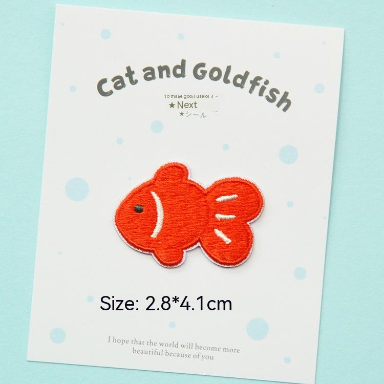 Title 4, Cat Goldfish Clothes Decorative Bag Diy Embroid...