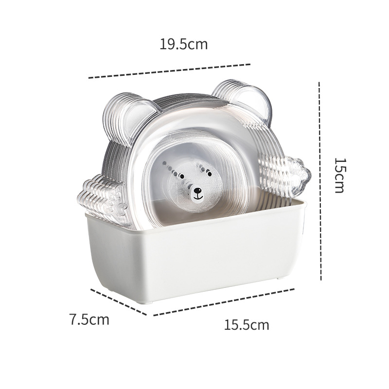 BEYONDARY Durable Plastic Bone-Shaped Dish Plate – Stylish and Functional Pet Feeder